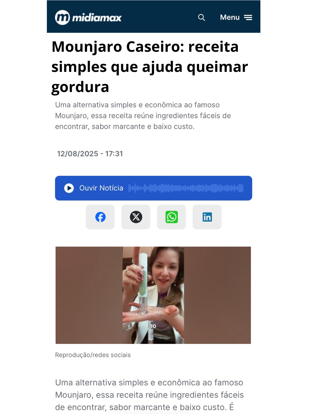 Noticia sobre el método
